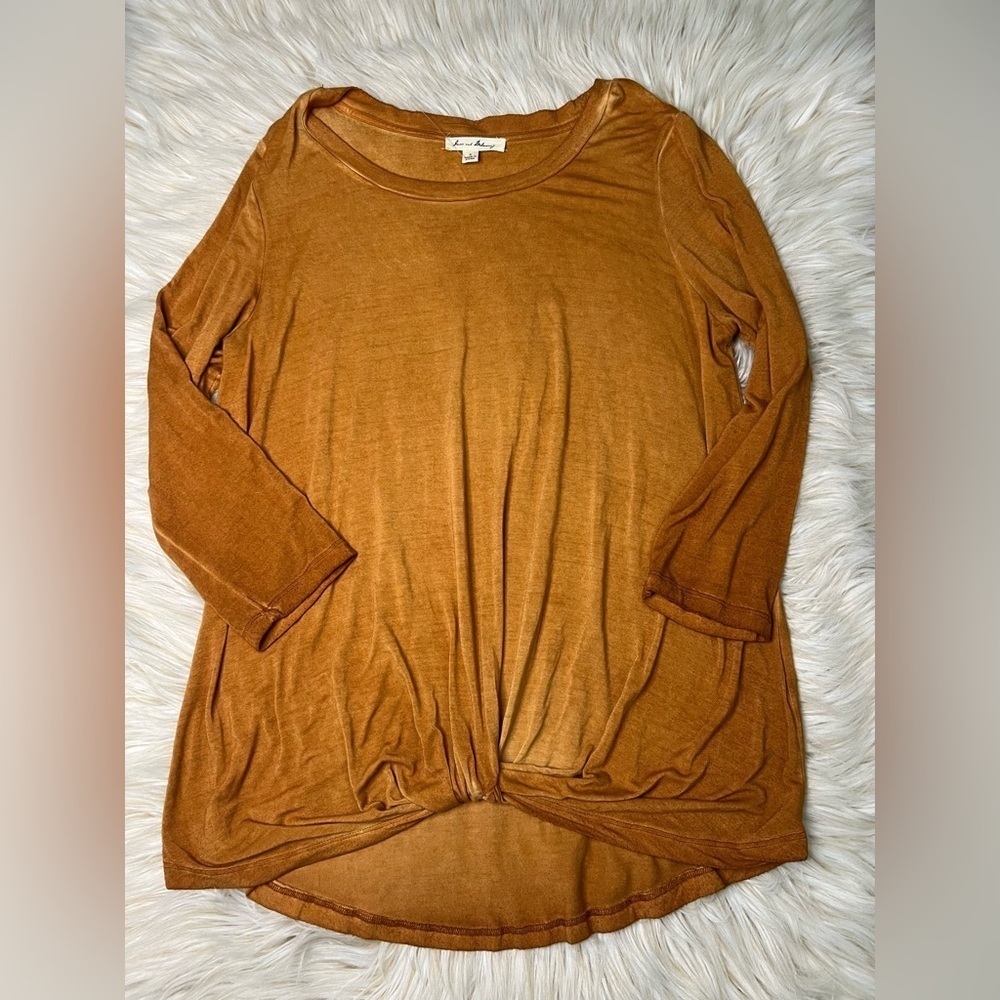 Jane and Delancey Tie-Front Top